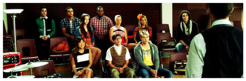 Chord on set of  Glee
