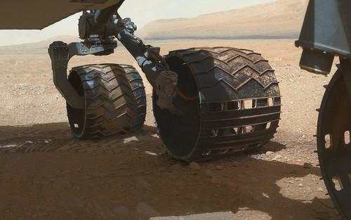  Curiosity Wheels on Mars