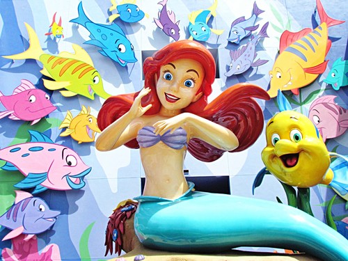  Disney’s Art of animasi Resort - Princess Ariel & menggelepar, flounder