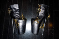 Gaga's boots for FAME launch - lady-gaga photo