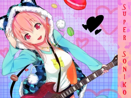  chitarra Anime Girl
