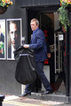 Hugh Laurie is seen exiting a tuxedo rental shop on Grafton Street 19.09.2012 - hugh-laurie photo