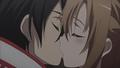 Kirito and Asuna kissing! - sword-art-online photo