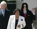 Michael With His Mother And Attorney, Tom Messereau Back In 2005 - michael-jackson photo