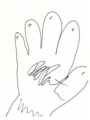 Robert Pattinson Draws His Hand - robert-pattinson photo