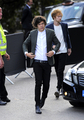 SEP 17TH - HARRY ARRIVING AT THE BURBERRY PRORSUM CATWALK SHOW - one-direction photo