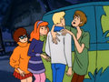 Shaggy Clinging to Fred - scooby-doo photo