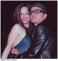 Shirley Manson and Bono - music photo