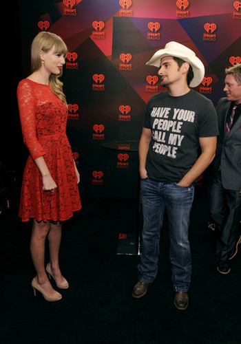 Taylor Swift at the 2012 iHeartRadio Music Festival - Day 2 - Elvis Duran Broadcast Room