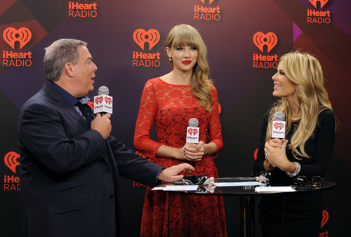 Taylor Swift at the 2012 iHeartRadio Music Festival - Day 2 - Elvis Duran Broadcast Room