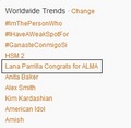 Worldwide Trend: Fans Said Congratulation to Lana Parrilla  - once-upon-a-time photo