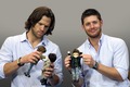 You're never to old to play with dolls. Am I right Jensen? Jared?  - jensen-ackles photo