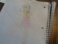 my free-hand sketch of Lindsay's prom dress.. - total-drama-island fan art