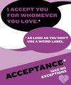 Acceptance has no exceptions - lgbt photo