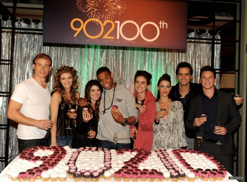 Cast celebrating 100th episode!