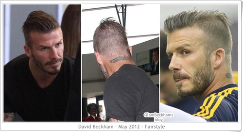  David Beckham New hairstyle 2012