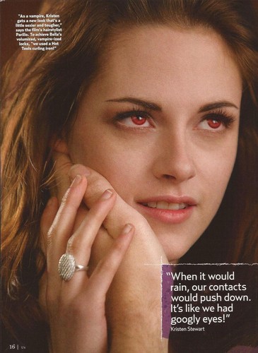 New pics of Kristen in "Breaking Dawn: Part 2" {Inside US magazine}.