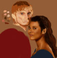 Painted Portaits (WIP): The King and Queen of Camelot - arthur-and-gwen photo