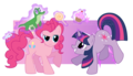 Pinkie Pie and Twilight Sparkle Reversed - my-little-pony-friendship-is-magic fan art