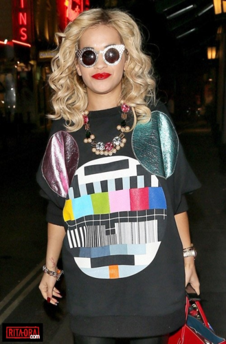 Rita Ora - At The Ivy Club In London - August 28, 2012