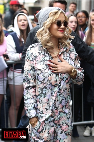  Rita Ora - Seen arriving at BBC Radio 1 in london - August 29, 2012