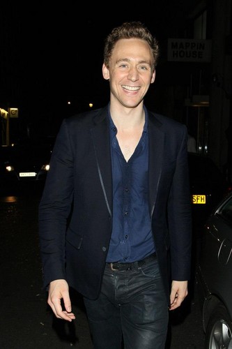  Tom Hiddleston Thor 2 party in London
