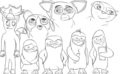 (Very rough) Sketch of the Pom cast. :D - penguins-of-madagascar fan art