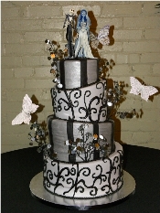  Corpse Bride Wedding cake