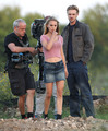 Filming with Michael Fassbender in Austin, For An Unkn Terrence Mallick Project (10/9/12) - natalie-portman photo