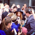 Gaga with fans in Iceland - lady-gaga photo