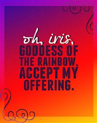  Iris: regenboog Goddess