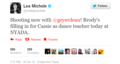 Lea Michele tweet- Spoiler - glee photo