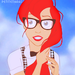 Ariel as the school nerd - disney-crossover icon