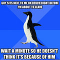 Socially awkward penguin.  - random fan art