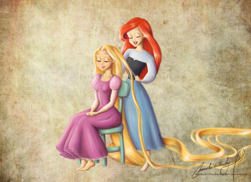  Ariel and Rapunzel