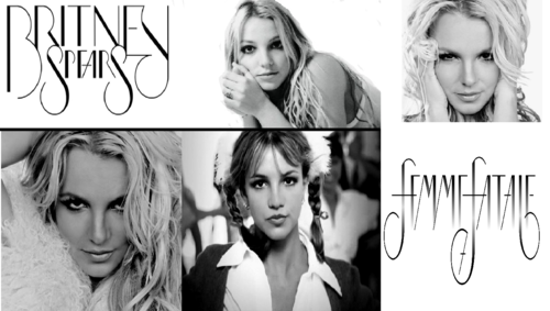  Britney Spears + Femme Fatale (Desktop achtergrond