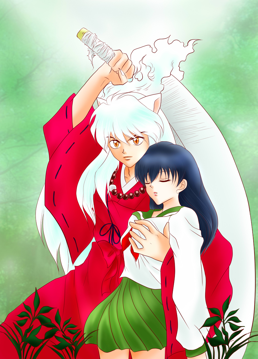 Fan Art of Inuyasha x Kagome for fans of Inu& kagome & ranm...