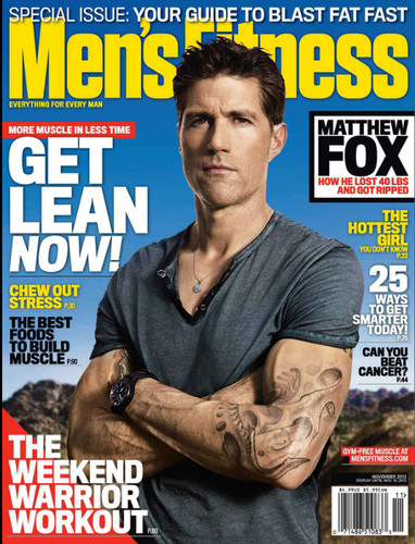 Matthew Fox || Mens Fitness November 2012