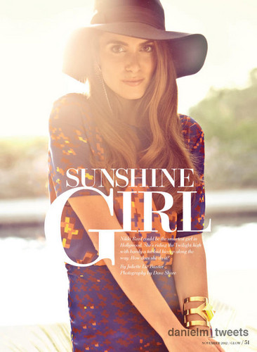  Nikki in "Glow" magazine - Canada: October 2012.
