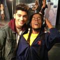 Zayn with wax statue of Bob Marley - one-direction photo