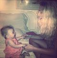 baby lux and her mum - one-direction photo