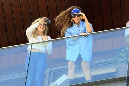  Gaga at her hotel in Rio de Janeiro