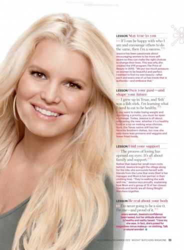Jessica - Magazine  Scans - Weight Watchers - December 2012