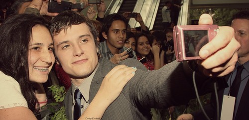 Josh with fans