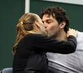 Kvitova kiss with Jagr ! - tennis photo