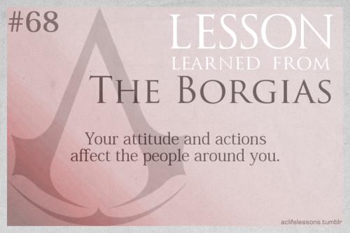 Lesson Learned From The Borgias
