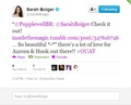 Sarah Bolger (Aurora) Tweet About Hook/Aurora Fan's Gif - once-upon-a-time photo