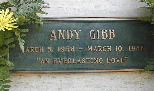 The Gravesite Of Andy Gibb