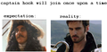 exp. vs reality - captain hook - once-upon-a-time fan art