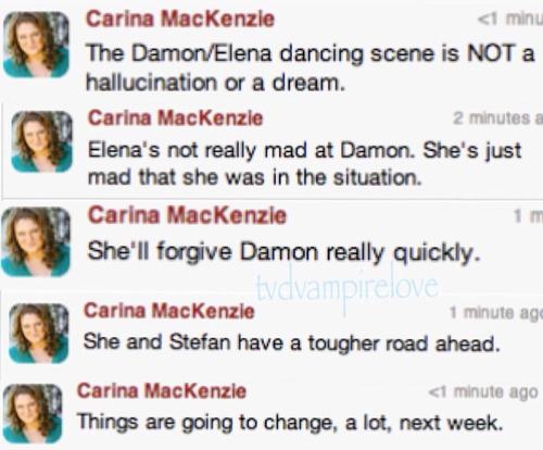  Carina's Tweets about Upcoming Delena